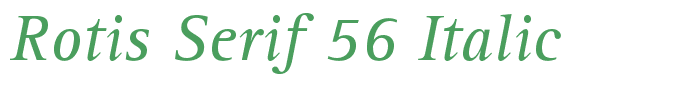 Rotis Serif 56 Italic